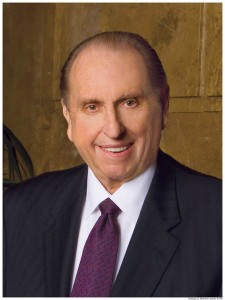 Mormons sustain a Mormon prophet at General Conferences.