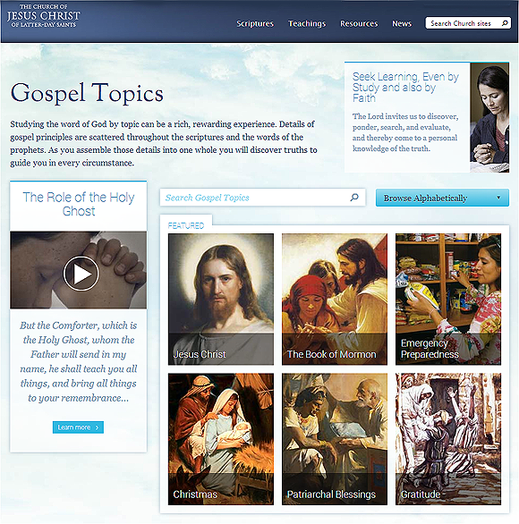 Mormons Making Important Changes to Doctrinal Topics Pages