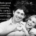 Sometimes it feels good to invest in a relationship