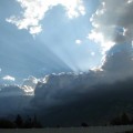Heaven light from sky