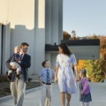 Family at Atlanta Mormon temple