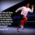 You're not expected to run faster than you have the energy to run