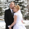 Snowy wedding day