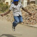 boy jumping rope