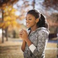 joyful young woman