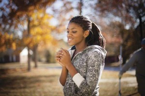 joyful young woman