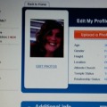 Ashley's profile on dating site