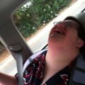 Jane's son laughing