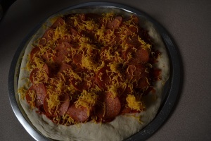 pizza with toppings