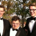 Three friends headed for special activity