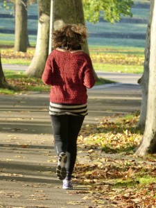 woman jogging