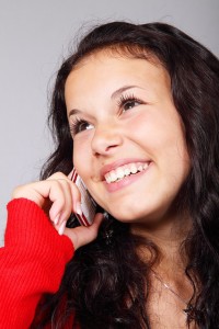 woman on phone