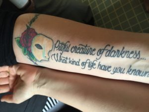Kat's arm