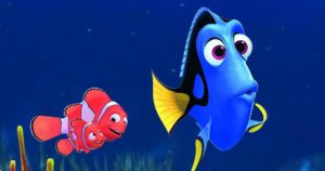 Dory, Nemo, and Marlin