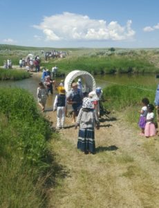 The Bushman Handcart Company crosses the Sweetwater.