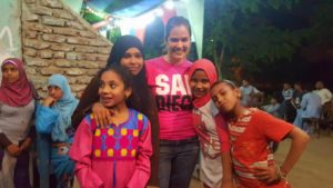 Having fun with the Elhina girls.