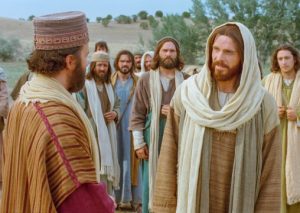 Jesus Christ and the rich young ruler.