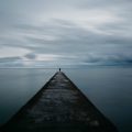 cloudy pier