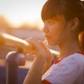 girl sunset