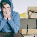 stuff boxes man upset