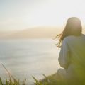 woman sunrise
