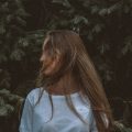 girl plants sad