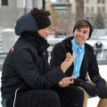men talking friends