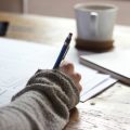 writing pen mug