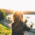 woman sunlight
