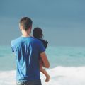 beach man child