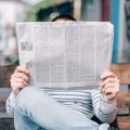 newspaper news reading