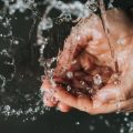 washing sticky hands