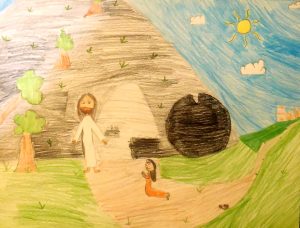 Jesus and Mary at the Empty Tomb by Kate (10)