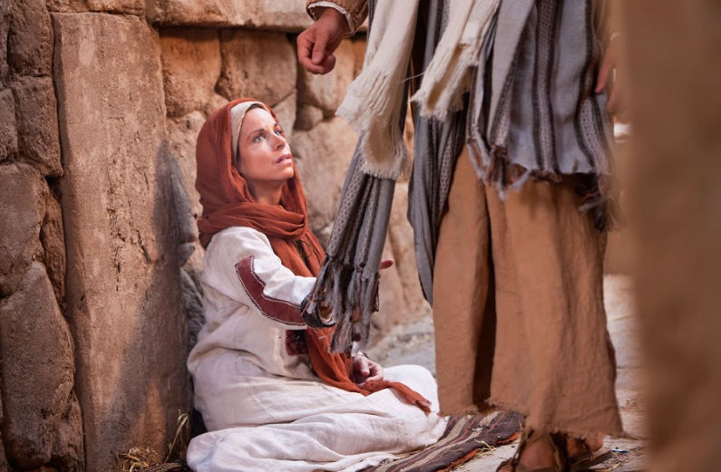 woman touch issue of blood mormon