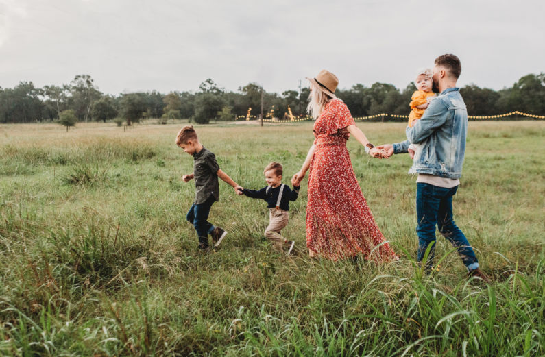 young family