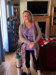 Ella Glover on Oxygen after covid